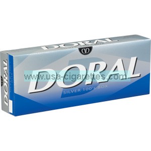 Doral Silver 100's cigarettes